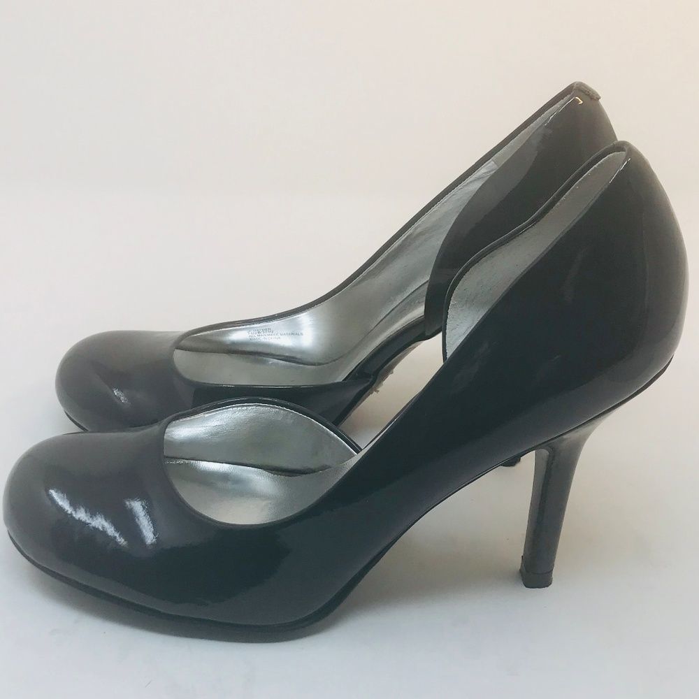 Jessica Simpson Gray Patent D’Orsay Pump Heels
